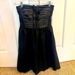 J Crew Strapless Black Cocktail Dress